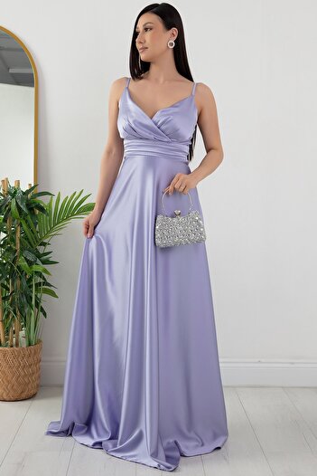 PULLIMM Strappy Satin Dress - 13384