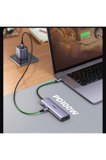 Ugreen Hdmı 1000mbps Gigabit Ethernet Kart Okuyucu Usb Çoklayıcı Hub Adaptör