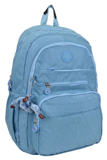 ELATAE Waterproof Crinkle Fabric Orthopedic Multi-Compartment School Backpack