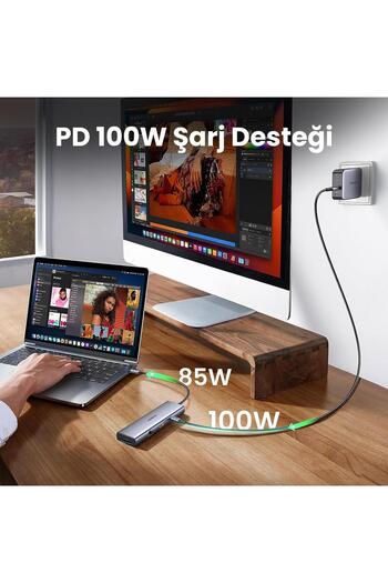 Ugreen Type-c To 2*usb 3.0 2*usb-c 4k/60hz Hdmı Gigabit Ethernet Sd Tf Kart Okuyucu Çoklayıcı Hub Ad