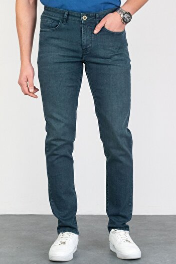 HLT JEANS Men's Khaki Pocket Lycra Slim Fit Jeans Pants Hltvalgreen