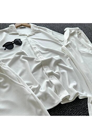 tetramoda Flexible Corduroy Fabric - 3-piece Shirt, Pants and Shorts Set