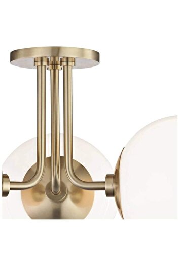 Lambadar Üçlü Eskitme Marin Model Modern Glop Camlı Avize