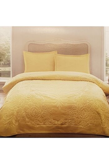 Özdilek Prestige Blanket Double - Mustard