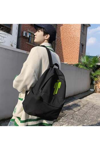 Onnbloom Billie Eilish Logo Printed Unisex Backpack