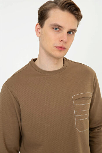 U.S. Polo Assn. ΒΑΣΗ. POLO ASSN. Ανδρικό φούτερ Coconut Crew Neck