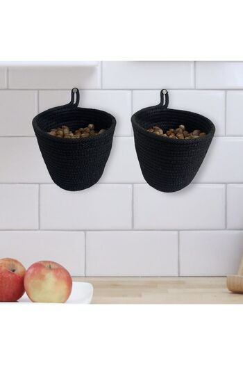 afralya home 2 Hanging Baskets - Flower Pot, Flower Pot and Organizer Functions