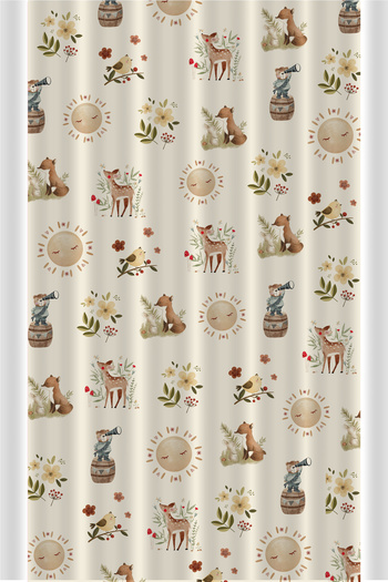 Bertille Home Single Wing Kids and Baby Room Background Curtain