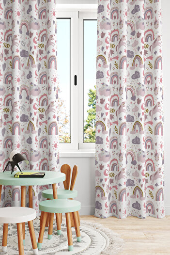 Bertille Home Дитяча та дитяча кімната Фонова штора Одинарна (Child Room Curtain)