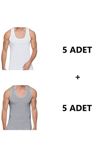 Pi Giyim Economical Men's Tank Top Set of 10