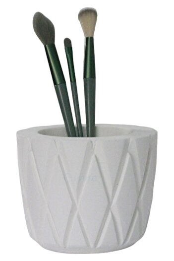 Evene White Color Makeup Organizer - Brush Holder Organizer Model 18