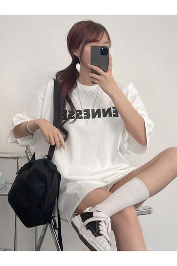 AFROGİYİM Vennesse Printed Women's Oversize T-shirt