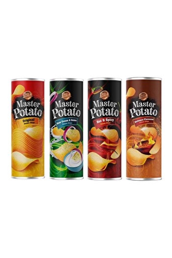 Master Potato Chips 160 Gr Mixed Pack of 4