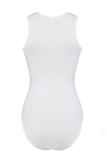 Şahin 3 Pieces Lycra Rope Strap Snap Fastener Women's Bodysuit 95% Cotton 5% Lycra