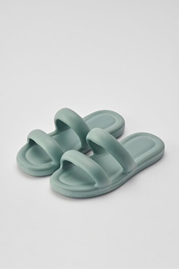 OZYO Παντόφλες ARİNA Blue Eva Summer Platform - Παντόφλες Casual Beach με διπλό λουράκι