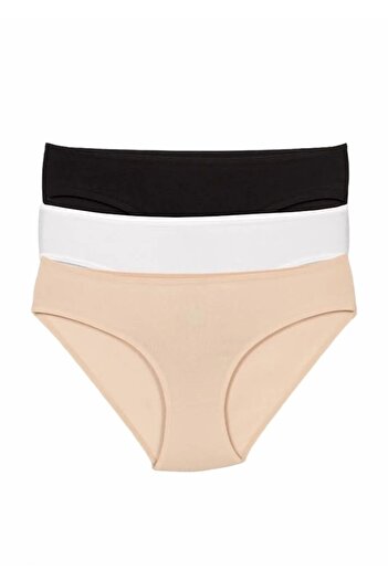 Şahin 6 Pieces Women's Slip Panties - 95% Cotton, 5% Elastane, Economic Package
