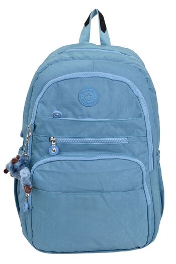 ELATAE Waterproof Crinkle Fabric Orthopedic Multi-Compartment School Backpack