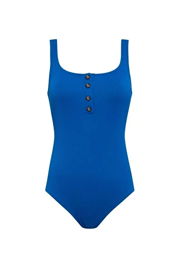 U.S. Polo Assn. Women's Saks Blue Swimsuit