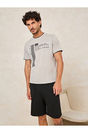Styli Sleep Zone Graphic Print T-Shirt & Shorts Set