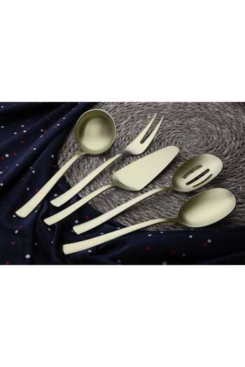 Dame Marie Matte Gold Sauce Ladle Set Serving Set 5 Pieces