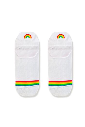 Socks Stations Summer Socks Ankle Colorful Rainbow Patterned Booties Socks Box of 4