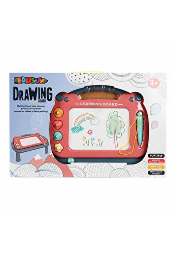 Edu Sun 2in1 Manyetik Yazı Tahtası - Koyu Pembe