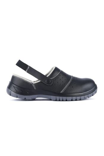 Mekap 211-03 O1 Black Microfiber Jeriko Sole Sabo Slippers