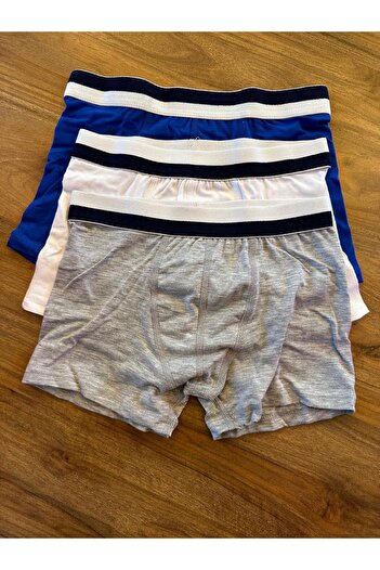 Çift Kaplan Boy's Cotton 3-Piece Boxer
