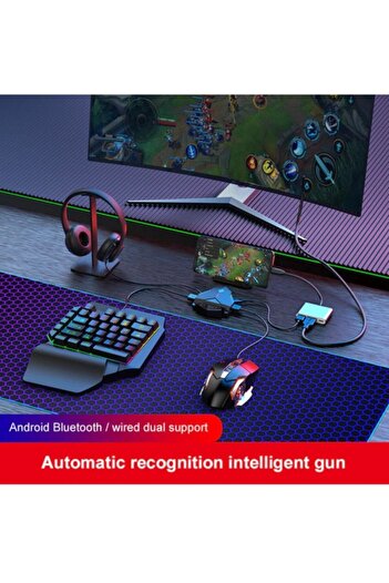 Lingzha 2 Pro Plus Pubg Mobile Klavye Mouse Dönüştürücü Ekran Yansıtma Uyumlu Türkçe Uygulaması 2024
