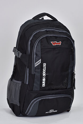 ELATAE Young Ultra Light Luxury Fabric Multi-Compartment Daily Mountaineer Backpack Black 55 Liter 51505