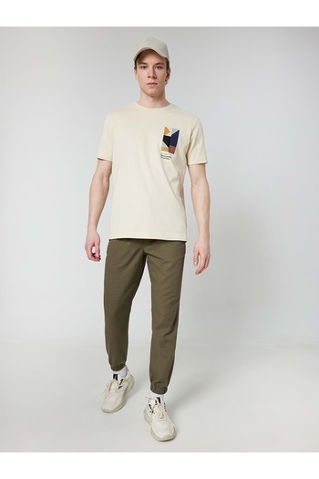 Loft Khaki Men's Trousers - LF2029015, Model 30, ST07492-KHAKI-30