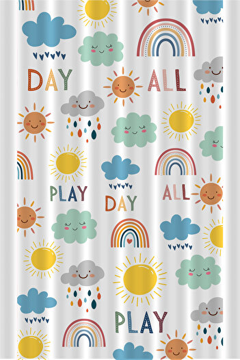 Bertille Home Single Wing Kids and Baby Room Background Curtain