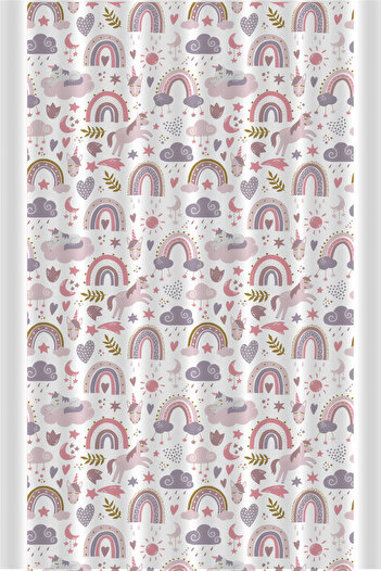 Bertille Home Дитяча та дитяча кімната Фонова штора Одинарна (Child Room Curtain)