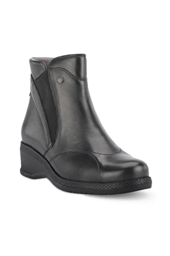 Forelli Black Rena-K Women's Leather Comfort Boots