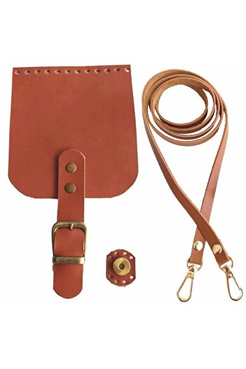 orhanucuzluk Tan Leather Cell Phone Bag Cover Set - 1 Piece