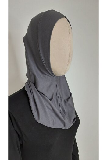 erasra class Smoke Colored Neck Collared Bonnet Combed Cotton