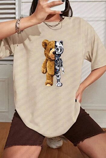 trendypassion Μπλουζάκι Unisex Boys Bear Printed