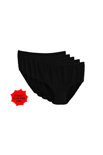 unishe High Waist Plus Size Cotton Panties Set of 10