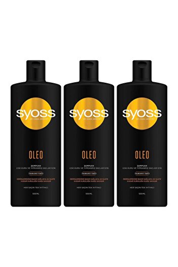 Syoss 500 ml Oleo Deep Care Shampoo - X 3 Pieces