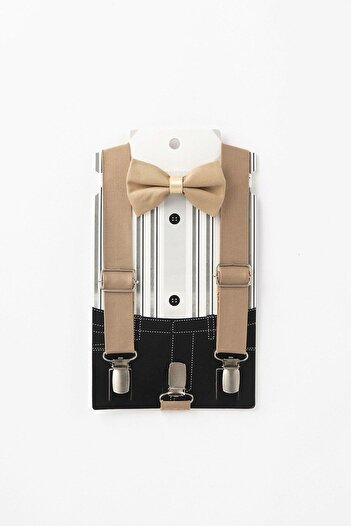 Banamio LATTE - Set cu bretele și papion pentru pantaloni