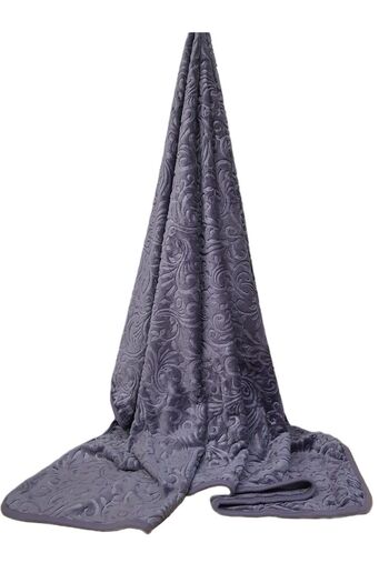 Özdilek Trendy Embos Blanket Single-Red Gray