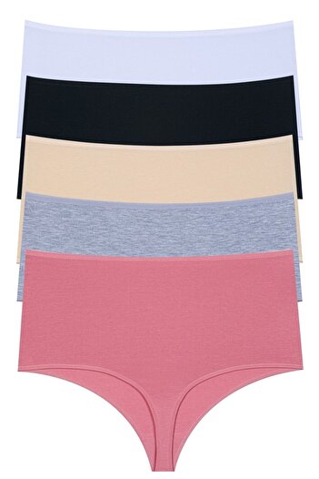 Miss Blue Moon Extra High Waist 5-Piece Thong 2760