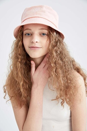 DeFacto Embroidery Detailed Women's Bucket Hat - X3203az22sm