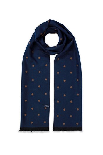 Hatemoğlu Eșarfă elegantă cu model indigo