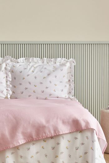 Karaca Home Lidya Single Pique Set - 100% Cotton, Powder