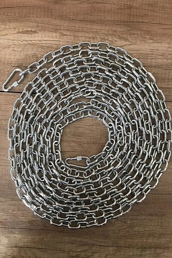 PADRİ Dog Leash Chain Walking mm 4 Meters +2 Screw Carabiner (80 kg)