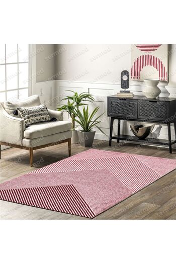Sermod 109- Modern Red Sponge Elastic Carpet Cover