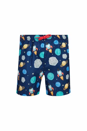 Remsa Mayo Boy's Astro S214 Swim Shorts - Dark Navy