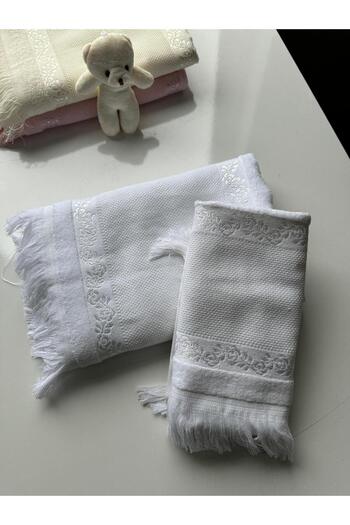 TUTUYA TEXTIL Дівчача Fiesta Soft рушник - Етамін вишивка з мамою