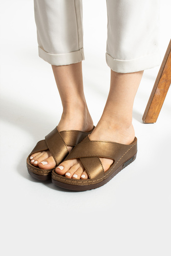 MÜJERİL'S Angelina Anatomical Orthopedic Women's Slippers - Flexible and Comfortable Sole
